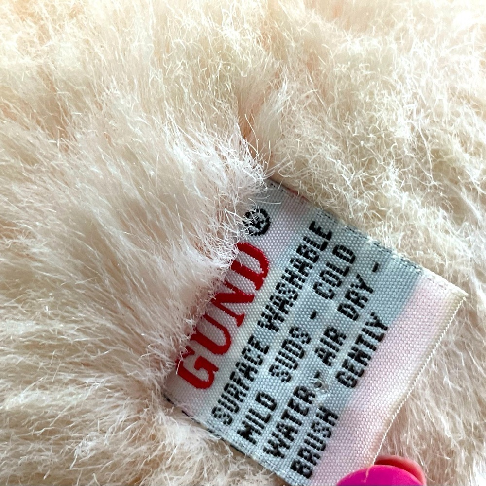 Vintage 1992 Gund Victoria secret Fluffy light pink Plush Collectible rare - Picture 8 of 14